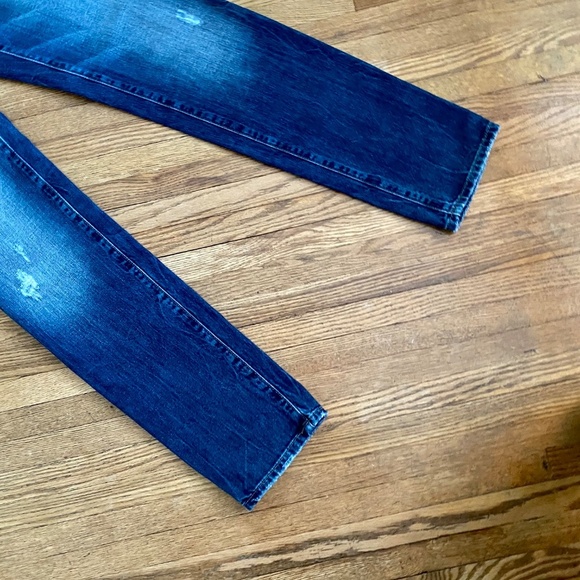 Mavi Gold Emma Slim Boyfriend Jeans Mid Rise Dark Wash Size 27 - Picture 9 of 12